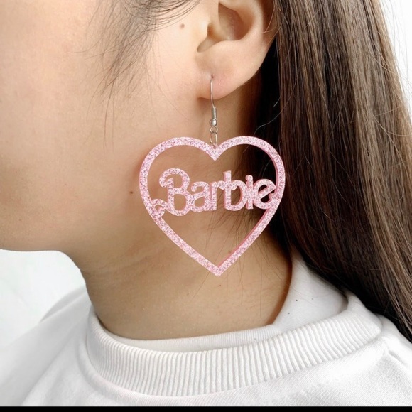 Barbie Acrylic Earrings - Picture 1 of 4